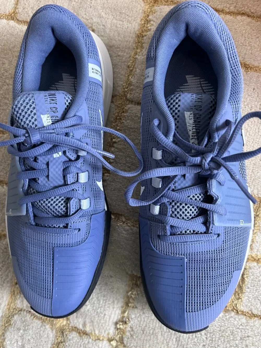 Nike GP Challenge 1 Indigo/Wh/Ghost Women's Hard Court Tennis Sneakers 8.5 NIB